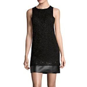 🌟HP🌟Lace & Leather Sheath Dress Size XS